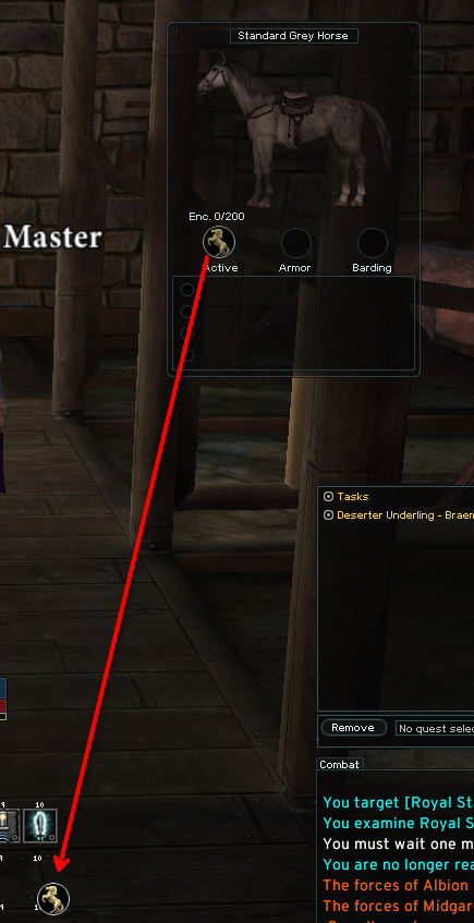 Add Horse to your actions bar
